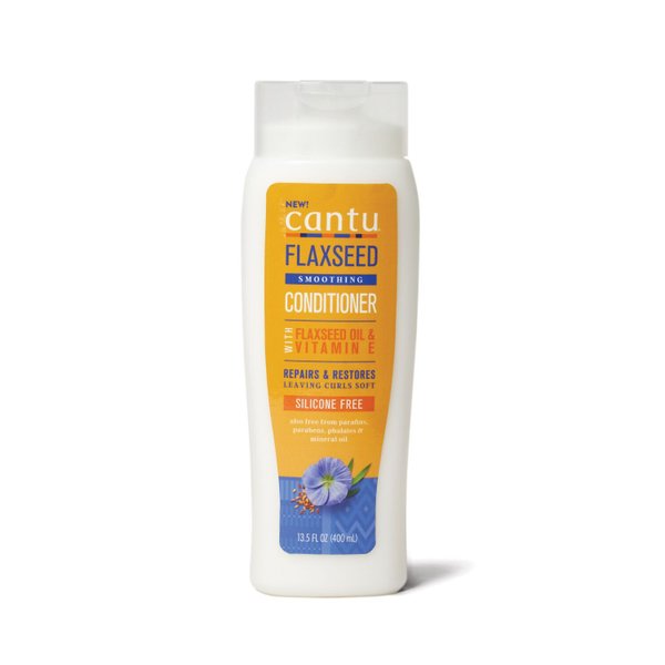 Изглаждащ балсам с масло от ленено семе Cantu Flaxseed Smoothing  Leave-in or Rinse out conditioner, 400 мл — снимка на продукта от Cantu