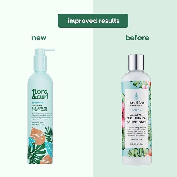 Снимка на Освежаващ балсам за къдрава коса Flora&Curl Curl Refresh Conditioner , 300 мл, Flora  Curl, цена 21.42 лв