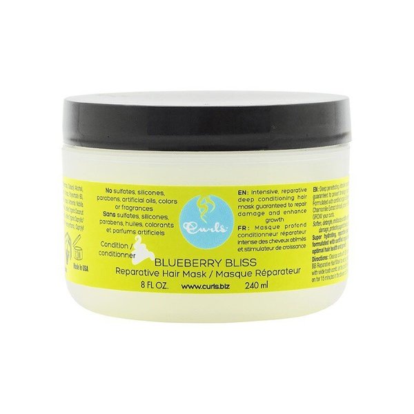 Възстановяваща маска за къдрава коса CURLS Blueberry Bliss Reparative Hair Mask, 240мл