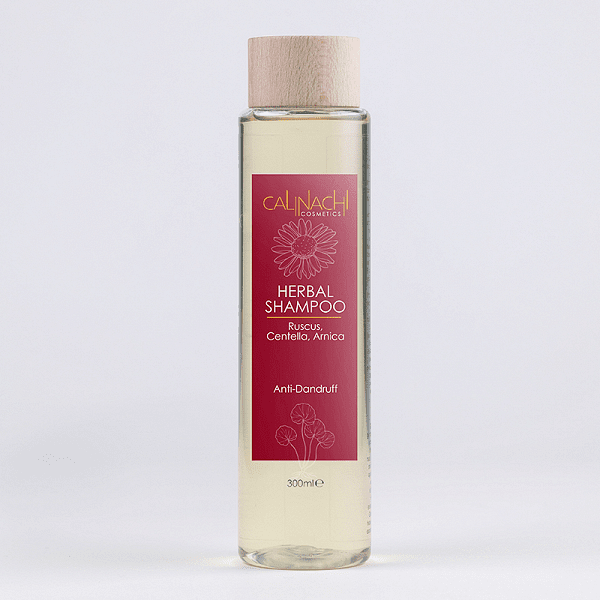 Безсулфатен Билков шампоан за коса и скалп против пърхот Calinachi, 300ml от Calinachi Cosmetics — продуктова снимка